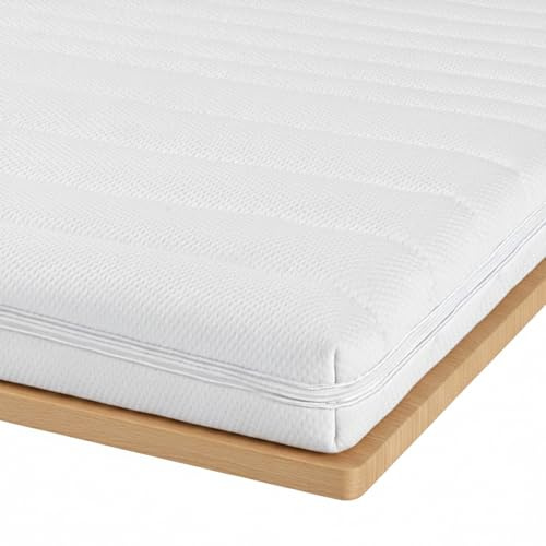 EGOHOME Matratzen Topper 90x200cm Memory Foam – 8 cm weich H2, Druckentlastende Matratzenauflage für Seitenschläfer, ideal bei harten Matratzen Boxspringbett Mattress Topper 90x200