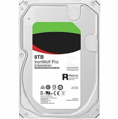 WBOBKO FOR 18TB 16TB 14TB 10TB 8TB 6TB 4TB IronWolf 3.5 SATA3 NAS Hard Drive 6GB/s 7200RPM(8TB ST8000NE001)
