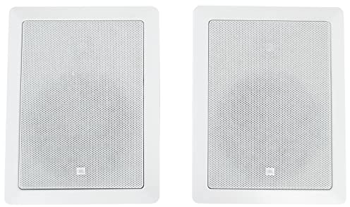 JBL Professional Control 126WT Premium In-Wall Loudspeaker with Transformer Taps Sold as Pair,white