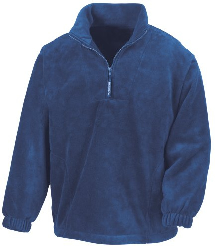 Result Unlined Active 1/4 Zip Anti-Pilling Fleece Top (L) (Royal)