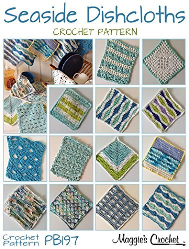 Crochet Pattern Seaside Dishcloth Set PB197
