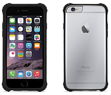 Griffin Back Case Survivor Clear - Apple iPhone 6 / 6S, Black