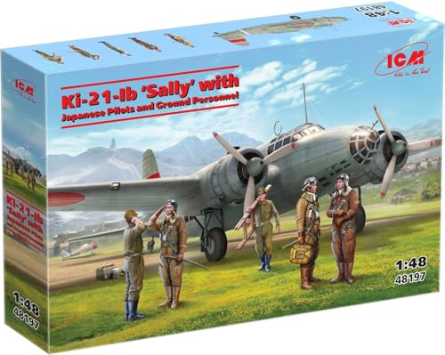 ICM 1:48 - Ki-21-Ib Sally mit Piloten & Bodenpersonal