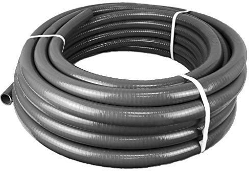 well2wellness® PVC Flexschlauch 50mm / PVC Klebeschlauch 50mm für Pool und Teich | 12m Rolle | Flexibel Teilbar | Robust | Vielseitig Einsetzbar | Formstabil