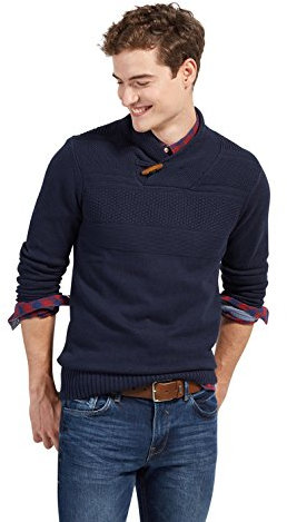 TOM TAILOR Denim Herren Gürtel & Riemen Ledergürtel mit matter Schnalle cognac,90,B660,8000