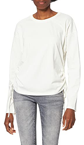 NA-KD Top detallado con cordón Camisa, Blanco Crema, 3XL para Mujer