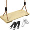 PELLOR Balançoire Exterieur Bois avec Corde de Chanvre Réglable Siège Suspendu Balançoire Arbre Enfants et Adultes pour Aire de Jeux D'intérieur et D'extérieur