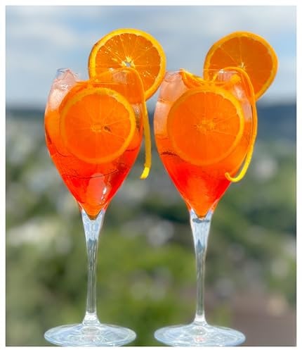 Topkapi Aperol Spritz Glas Mara XL– Cocktail Glas, 445ml, für Aperol Spritz, Hugo, Amalfi, Cocktails, 6 Stück
