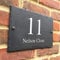Bespoke Slate House Signs - Handmade Custom Door Number Wall Plaque with Rustic Black Farmhouse Design - Includes Screws & Fixings - Ideal for Home, Office, Gate, Porch - 200x300mm