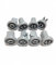 Anakel Home Kit de 8 ruedas para cesto superior de lavavajillas Zanussi | 50286967000 | compatible con Lavavajillas AEG, CORBERÓ, ELECTROLUX.| Color gris, Ø 25 mm (Superiores)