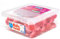 Vidal Golosinas. Fresas del Bosque Rellenas. Gominola con doble textura: capa exterior suave y relleno de gelatina sabor fresa. Sin gluten. Bandeja 75 u (~795 g)