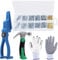 Keadic 423 Pcs Nail Hammer Hardware Kit Contains Galvanized Nails 8oz Mini Claw Hammer Nail Holder and Work Gloves for Home Improvement Wall Mounting Hanging Pictures