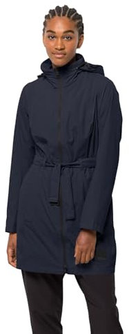 Jack Wolfskin Damen Norden Port Coat W Mantel, Night Blue, S