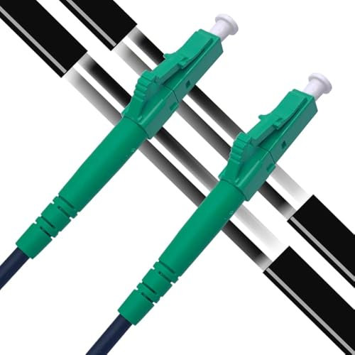 Elfcam® - 50m Cavo in Fibra Ottica per Esterni, da LC/APC a LC/APC OS2 Simplex, Monomodale, Diametro Cavo 5,0 mm, 50 Metri