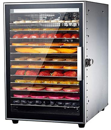 PAHION 12 Couches Commercial Déshydrateur Alimentaire Déshydrateurs Alimentaires Machine De Séchage De Fruits en Acier Inoxydable Séchoir Alimentaire avec Minuterie Et Contrôle De La Température