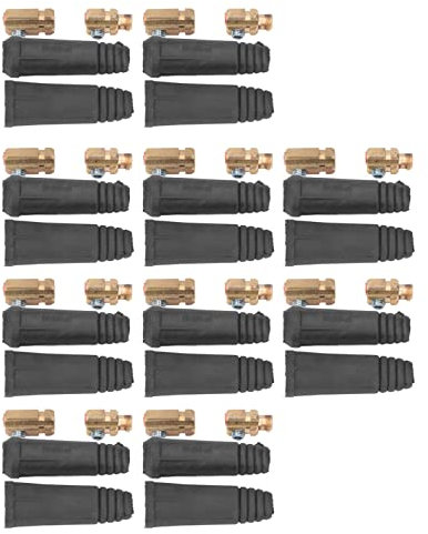 Schweißkabel-Stecker, Schnellmontage, 10 Stück, Maschinenstil, 10 Stück, Gummi, Gummi-Auslassstecker, Adapter, Schweißkabel-Stecker, Schweißkabel, Stecker, Stecker