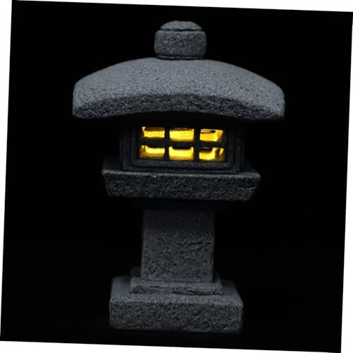 Milisten Simulated Wenchang Tower Ornaments for Japanese Garden Tabletop Ornament Small Garden Decor Pagoda Statue Gardening Ornament Pagoda Decorations Home Decoration Fairy Outdoor
