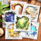 Ta Merry Scrapbook Stickers 60 Stück Magische Aufkleber Scrapbooking Zubehör,klare selbstklebende Sticker Journaling Aufkleber für Scrapbooking, Alben und mehr DIY-Ideen（Broken Walls Fantasy）