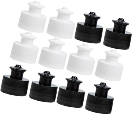 JOINPAYA 30Pcs Sports Bottle Caps Replacement Leak Push Pull Lids for Water Bottles Easy One Handed Operation Versatile Fit for Outdoor and Indoor Use