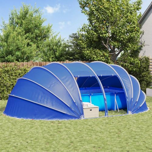 Mokuyary Dôme de Tente de Piscine Vert 640 x 432 x 205 cm pour Piscine, Terrasse, Extérieur