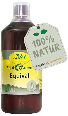 EquiGreen Equival 1L - Premium Pflanzenöl-Mischung aus Leinöl und Funktionsölen für Pferde