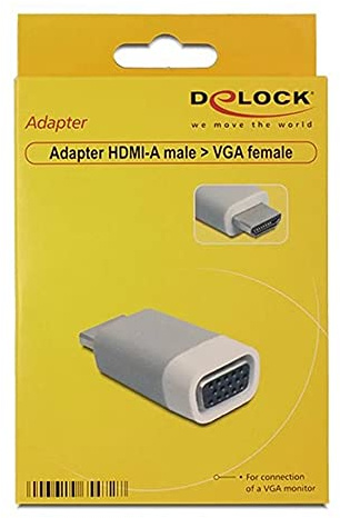 DELOCK Adapter HDMI-A St > VGA Buchse (screwless)