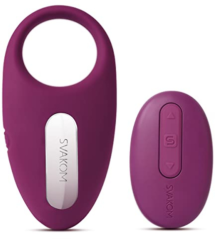 SVAKOM Winni, Vibrating Penisring, Ferngesteuerter Vibrator für Männer Sex Massager, Lila, Standard