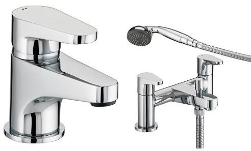Bristan QST BAS C Quest Basin Mixer with Bristan QST BSM C Quest Bath Shower Mixer