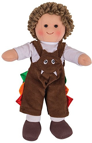 Bigjigs Toys Jack Rag Doll, Small Plush Soft Boy Doll for Babies & Toddlers | Ideal First Doll, Ragdoll Suitable from Birth, Baby & Toddler Toy for Girls & Boys
