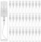 BENECREAT 30 Pack 5ml Botella Cristal de Spray Transparente Vacía de Aerosol de Niebla Botella Rellenable Conveniente para Aceites Esenciales, Productos de Belleza Orgánicos