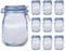 Mason Jar Bottles, 30 PCS Reusable Zipper Bags With Labels & Funnel, Airtight Seal Spice Storage Snack Saver Leak-Proof Zip-Lock for Travel Camping Picnic (Blue, L)