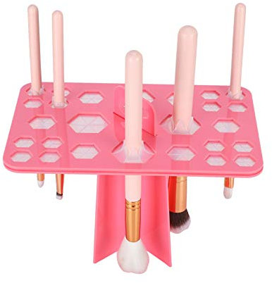 ANGGREK Brush Dryer Holder, 26 Hole Makeup Brush Drying Rack Organizer Cosmetic Brush Display Stand Shelf Tool Makeup Brushes Drying Rack/Storage/Display Makeup Storage Case
