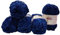 5 x 100 Gramm Himalaya Velvet Micro-Polyester Strickwolle, Babywolle samtig 500 Gramm Wolle (dunkelblau 90021)