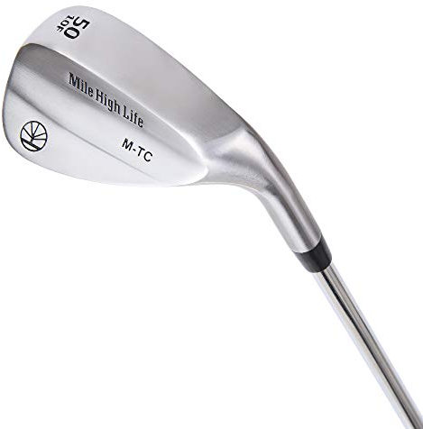 Mile High Life | Geschmiedete Golf-Sandkeil-Sets | Golf Gap Wedge Sets für Anfänger | Lob Wedge Golfschläger für Herren und Damen (Silver-50 Degrees)