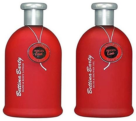 Bettina Barty Red Line Body Lotion 500ml + Bath Shower Gel 500ml