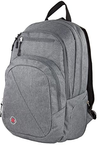 NOWI C2G Schulrucksack Arbeit Grau Laptopfach für 15 Zoll Notebooks und Laptops, 48 cm, 23 Liter Volumen