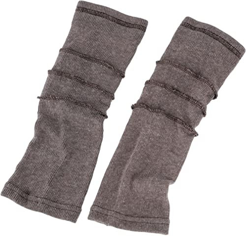 GURU SHOP Beinstulpen, Feinstrick Stulpen mit Overlock - Cappuccino, Herren/Damen, Baumwolle