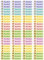 Samunshi® 96 personalisierte Namensaufkleber für Kinder 52x12 mm für Stifte Hefte Bücher Schulanfang Aufkleber Sticker Schule Kindergarten Otter 96x 5,2x1,2cm Otter