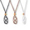 LAIYOHO 3Pcs Necklace Cord Empty Stone Pendant Holders Quartz Crystal Stone Adjustable Necklace Cage Cord for Jewelry Making.