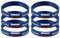 PRETYZOOM Armband Gummi Gummi 6 Sportarmbänder Inspirierendes Land Silikonarmband Silikonarmbänder Motivierende Gummi-Stretch-Armbänder Für Russland Armband Armband Flagge