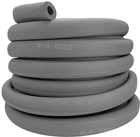 18 m Rohrisolierung (VPE-Rollenware) GEG 50% INSUL-TUBE H-PLUS *GRAU Isolierschlauch Heizung Sanitär Kautschuk Isolierung Made in EU (28 x 10 (11) mm (Rohr Ø x Isolierstärke)