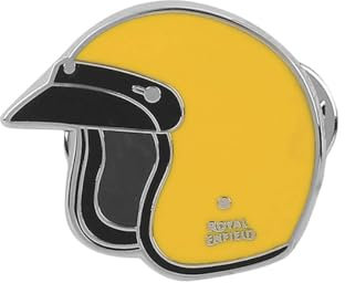 Brosche Royal Enfield Helm Gelb, Metall
