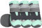 Eyein Hundeschuhe Pfotenschutz, 4 Stück Wasserabweisend Hundeschuhe mit Rutschfester Sohle und reflektierendem Klettverschluss für kleine, mittlere und große Hunde, Sport im Freien, Grün, Größe 5
