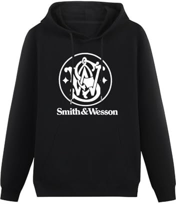 CELeus Smith and Wesson Hoody Graphic Hoodie Printed Top for Mens Size S