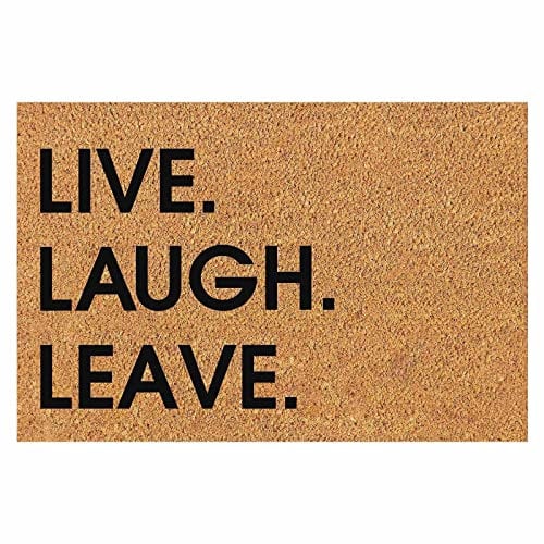 JAXICH Door Mat Floor Mats Personalised Door Mat Coir Matting for Entrances 40 x 60 cm Camping Rv Floor Mat Home Is Where You Park It Floor Mats Welcome Matt Outdoor Door Mat Washable Rug Kitchen Rug