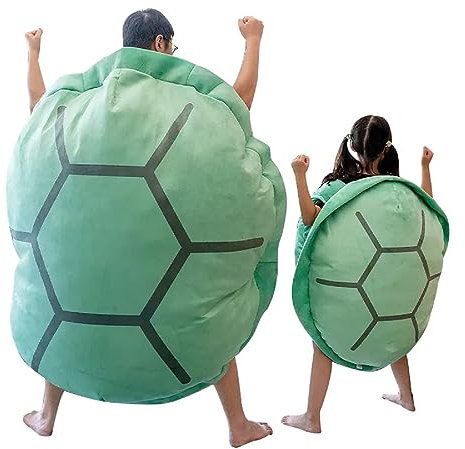 Argumub Turtle Power Shell, Giant Wearable Turtle Pillow for Boys and Girls, Home Decoration Pillow Release Stress (39.4in/100cm, Green)
