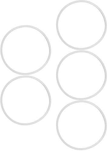 Rings for Pressure Cooker, Pressure Cooker Ring, Pressure Cooker Silicone Ring 5PCS Silicone Gasket Sealing Ring Replacement Sealing ORing for Home Pressure Cooker Kitchen (22cm)
