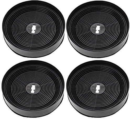 vhbw 4x Aktivkohlefilter kompatibel mit Oranier Signa 90 W, Signa 90 S, Signa 60 W, Signa 75 W, Signa 75 S Dunstabzugshaube - 17,05 cm
