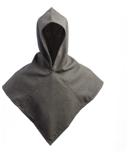 Burgschneider - Skjoldehamn Gugel Knud Fischgrät - Kleidung für Larp, Mittelalter, Cosplay und Fantasy