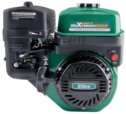 maXpeedingrods Motore a Benzina 7 CV OHV, Albero 19 mm, 4 Tempi, 1 Cilindro, 212 cc, Recoil, Raffreddato Ad Aria